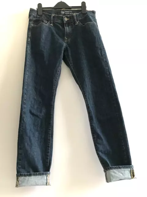 Jeans uomo Gap skinny fit coupé aderente W30 L32 scuri risciacquo premium