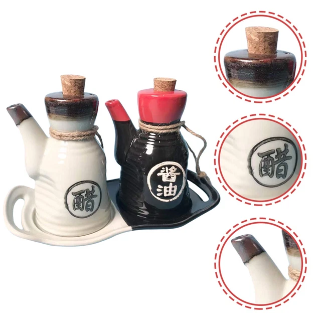 Soy Sauce Pot Japanese Style Oil Vinegar Pot Sauce Dispenser Container