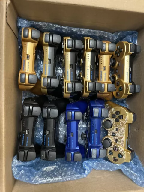 Lot of 11 OEM Sony DualShock 3 RARE GOLD PlayStation PS3 Controllers