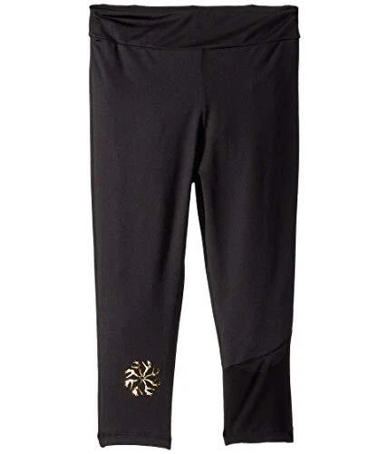 Flo Active Girl's Active Capri Leggings (Little Kids/Big Kids) Black 10 (10 Big
