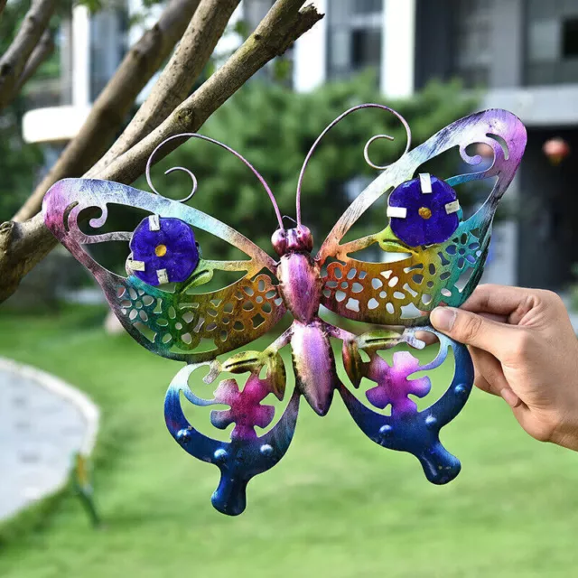 Gran Metal Mariposa Jardín Decorativo Pared Arte Valla Escultura Adorno Regalo