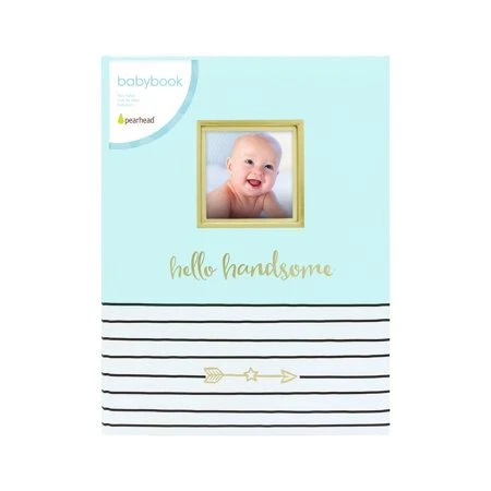 Pearhead Hello Handsome Keepsake Memory Book  Blue