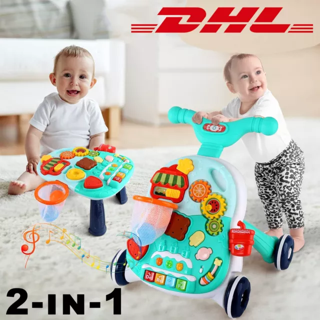 Kinder Laufwagen Lauflernhilfe Lauflernwagen Baby Walker Baby Gehfrei Spielzeug