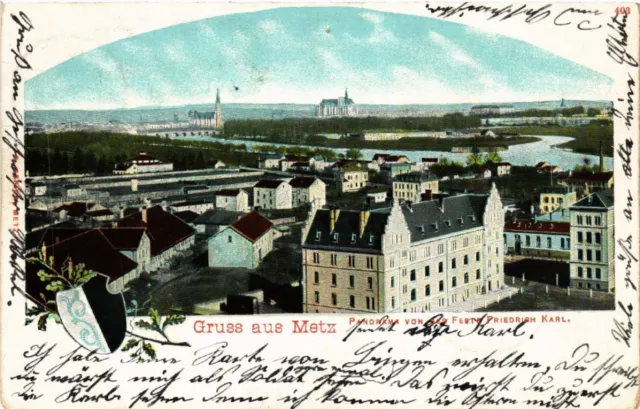 CPA AK Gruss aus METZ - Panorama von der Feste Friedrich Karl (393346)
