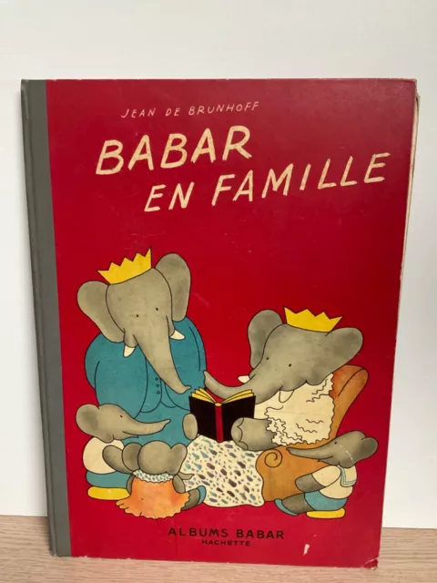 Babar en famille. Hachette 1950. Jean De Brunhoff