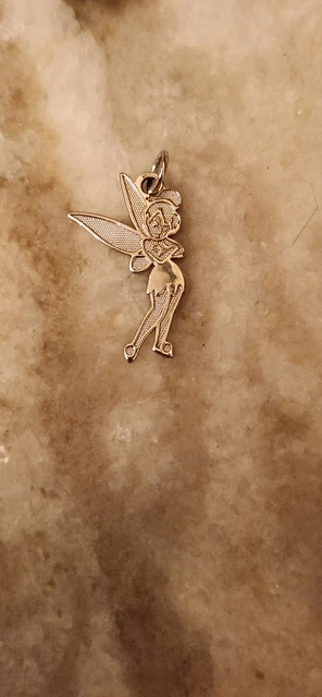 Sterling Silver .925 Disney Tinker Bell Pendant for Necklace or Charm Bracelet