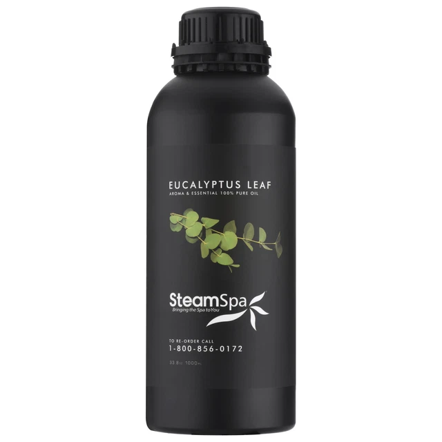Aceite de aromaterapia de eucalipto SteamSpa G-OILEUC1K para ducha de vapor