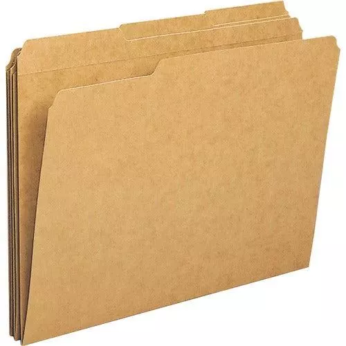 Business Source 1/3-cut Tab Heavy Weight Kraft File Folders - BSN20890