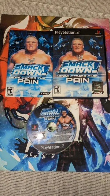 WWE Smackdown Here Comes The Pain PS2 PlayStation 2 CIB Complete Tested Working