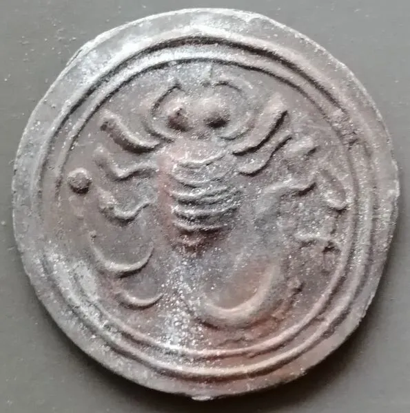 18th circa.--SOUTHEAST ASIA--ANCIENT COIN---SCORPION---dia. 48 mm.