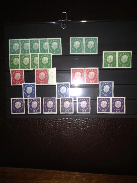 Briefmarken Bund  Lot aus Heuss 1959 - postfrisch