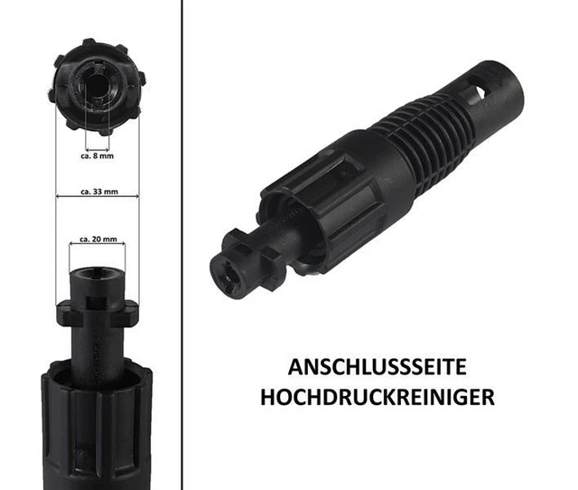 ADAPTER HOCHDRUCKREINIGER FÜR Parkside Zubehör Verbindungsstück max. 150 bar EUR 9,99 PicClick DE