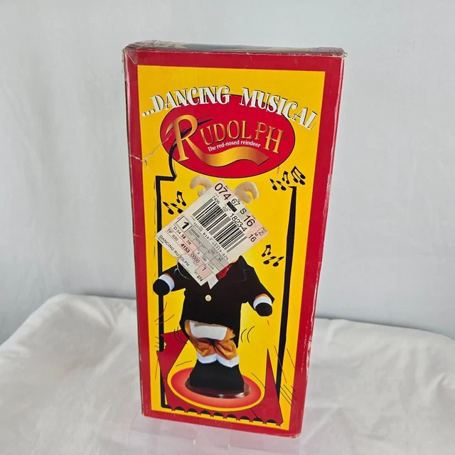 Dancing Rodolph DANCING MUSICAL RUDOLPH Red Nosed Reindeer 1977 Animated Deer Christmas ...