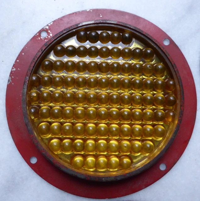 Catadioptre ancien en verre TPV 123 de feu arrière SIMCA CITROËN