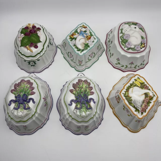 Le Cordon Bleu Franklin Mint Wall Hanging/Moulds 1986 Set Of 6 Vintage