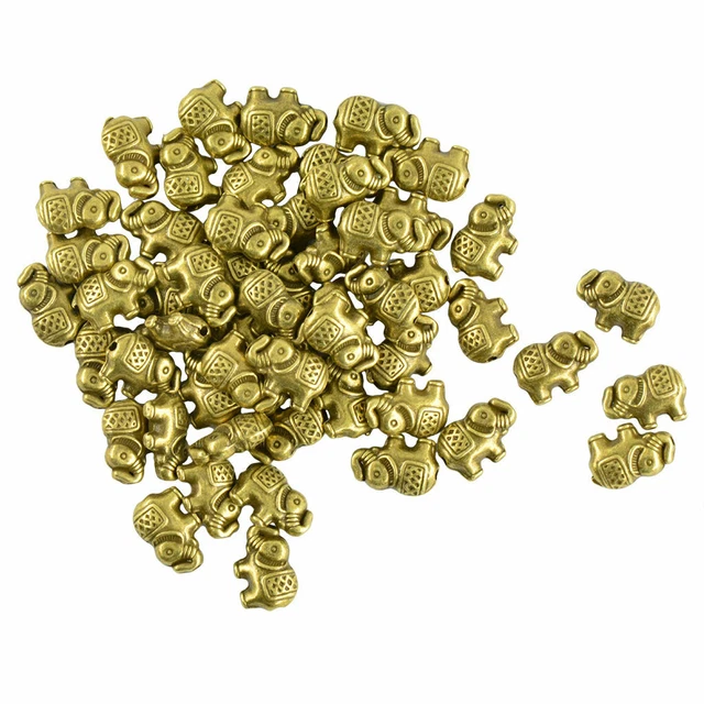 50 Stück DIY Antike Elefanten Stil Charms Anhänger für Schmuck Herstellen