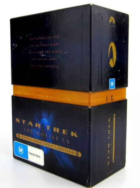 Star Trek The Movies I-X Special Collector's Edition VGC 20 DVD Set Gift Box