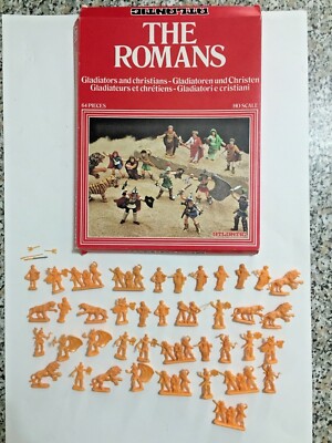 ATLANTIC 1517 GLADIATORI E CRISTIANI SERIE NON COMPLETA SCATOLA ORIG SCALA H0 