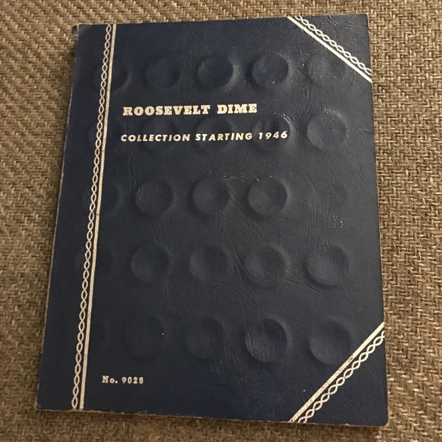 Whitman Roosevelt dime folder starting 1946 excellent lightly used condition.