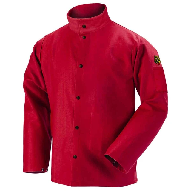 Black Stallion FR9-30C TruGuard 200 FR Cotton Welding Jacket Red 3X-Large
