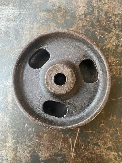 Vintage Antique Cast Iron Safe Caster Wheel