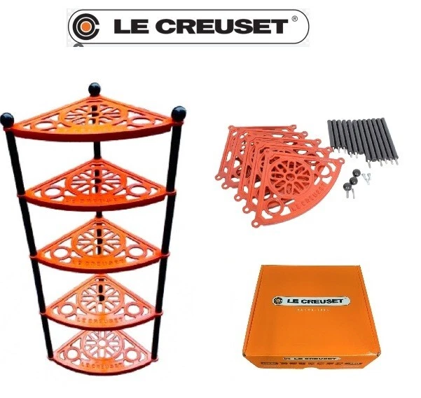 Le Creuset Cast Iron Pot Stand Orange LE CREUSET 5 tier cast