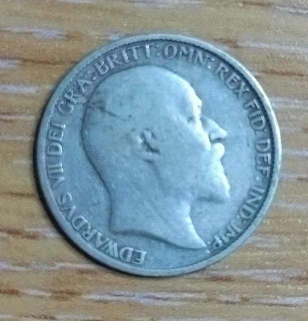 1906 Edward VII Silver Sixpence in Fair Condition