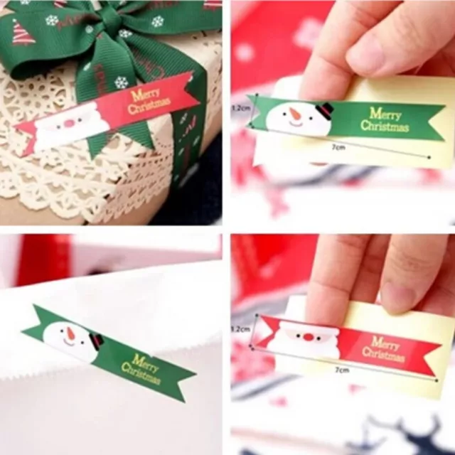 36X Pegatinas de Navidad Santa Etiqueta Sello Hágalo usted mismo Hacer tarjetas Libro de recortes Artesanía AGZ8