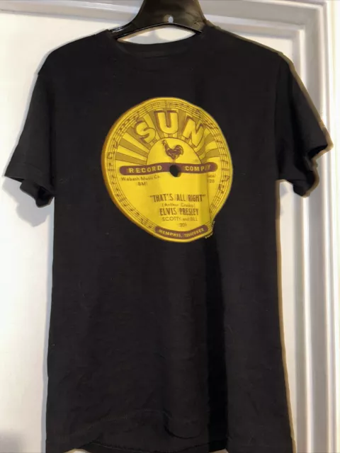 Graceland Elvis Presley Sun Records That’s All Right Shirt Size M Black