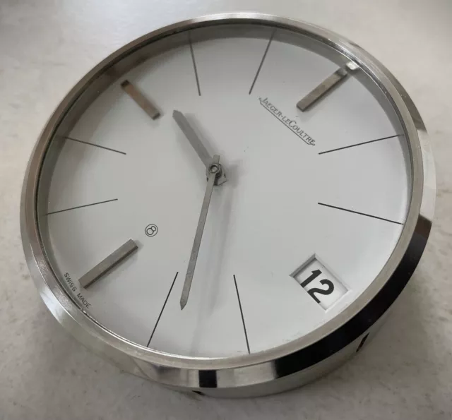 Pendulette de bureau Jaeger (LeCoultre) Nickel, Clock, Horloge 3