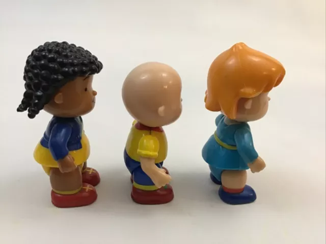 PBS Caillou Rosie Clementine Figures 2.75” Cake toppers 3pc Toys Posable C 2