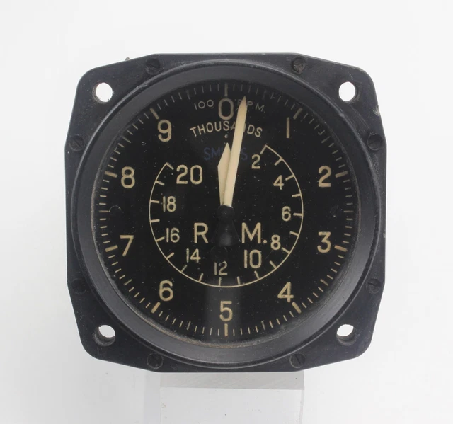 TACHOMETER RPM INDICATOR 67RV Smiths de Havilland Vampire RAF Vintage ...