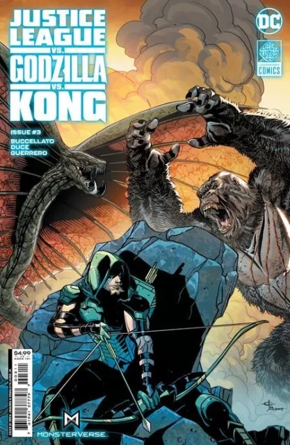 Justice League Vs Godzilla Vs Kong #3 Johnson Cover Dc Comics 2023