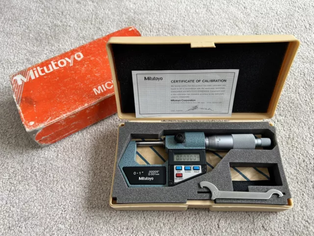Genuine Mitutoyo Digital 0-25mm Micrometer 293-761 (EXCELLENT CONDITION)