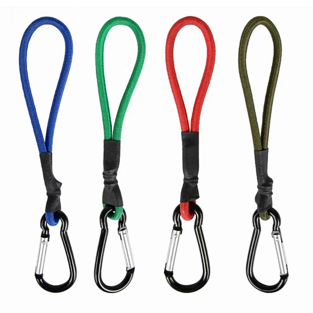 Bungee-Seil mit Karabiner. Bungee-Überdachungsbänder für