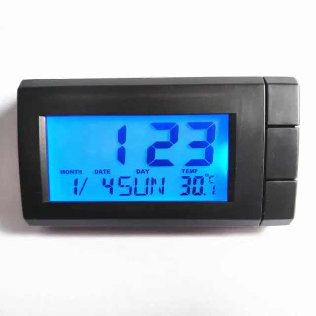 Car Auto Digital Clock Mini LCD Auto Dashboard Table Desk Watch Month Date Time