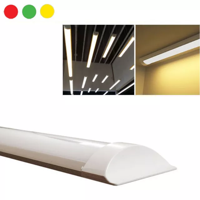 NEON BARRA LED APPLIQUE SOFFITTO PLAFONIERA SMD 60-90-120cmCALDA/FREDDA/NATURALE