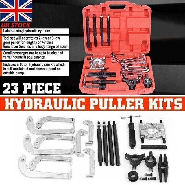 Multifunction Puller Rally 10TON HYDRAULIC GEAR Puller Kit Bearing Jaw Separator Remove Set Multi ...