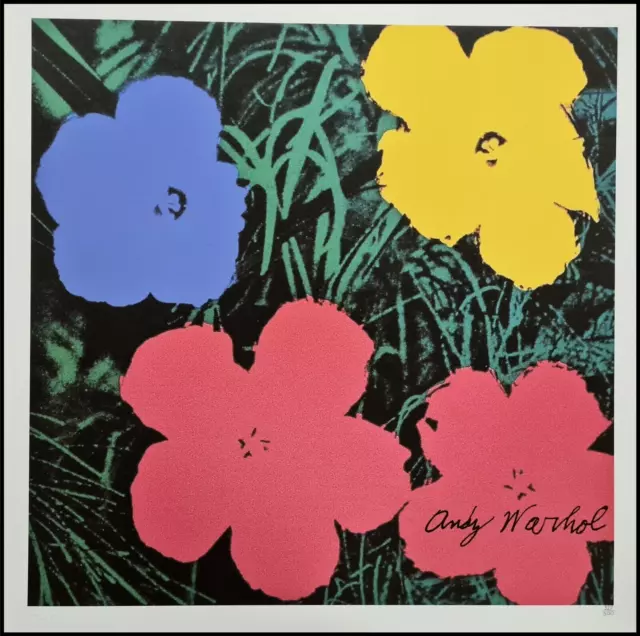 ANDY WARHOL * Flowers * lithograph * 50x50 cm * limited # 328/500 CMOA signed