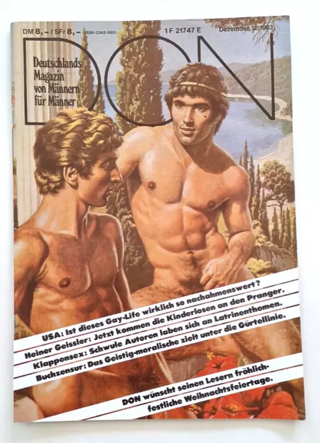 DON Männer Magazin Gay Zeitschrift Heft 12/1983 Vintage sehr selten aus Nachlass