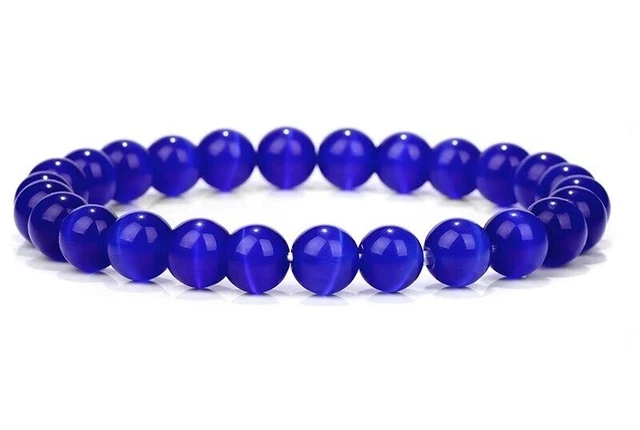 Bracelet Perles œil De Chat Fait Main - Sur Mesure - Pour Homme, Femme, Enfant - Neuf