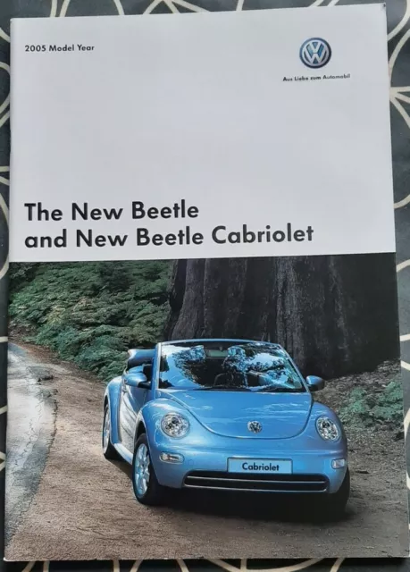 Vw new Beetle Sales Brochure 2005 Volkswagen UK market English Cabriolet