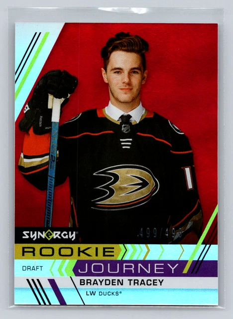 Ud Rjs 2022-23 UD SYNERGY #RJ-8 Brayden Tracey - Rookie Journey Draft Red 499/ ...