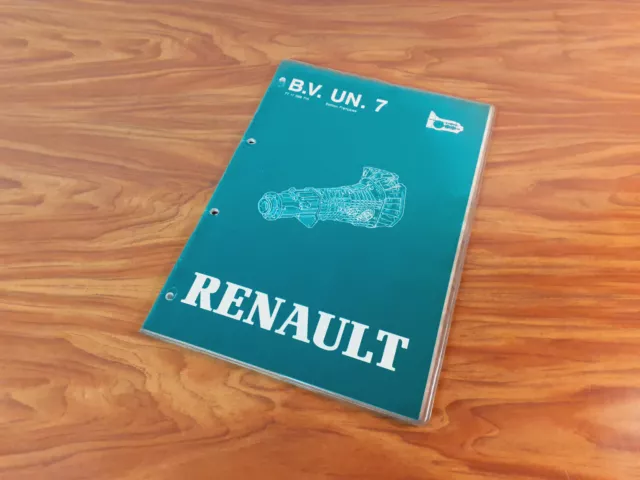 Manuel réparation revue d'atelier RENAULT Boîte vitesse UN 7  R21 4X4