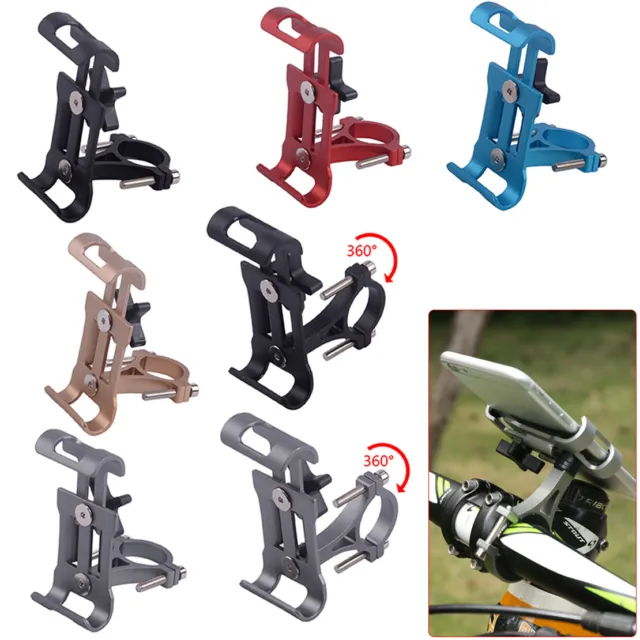 Universal Bicycle Bike Motorcycle Aluminum Handlebar Mount Holder For Cell Phone