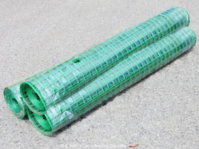 Diggit Holland Wire Mesh Fencing PVC Coated Fence Lot of (3) Rolls bidadoo -New