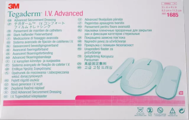 TEGADERM I.V. Advanced 8,5x11,5cm 50Stk/Pkg