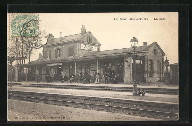 CPA Persan-Beaumont, La Gare, La Gare 1905