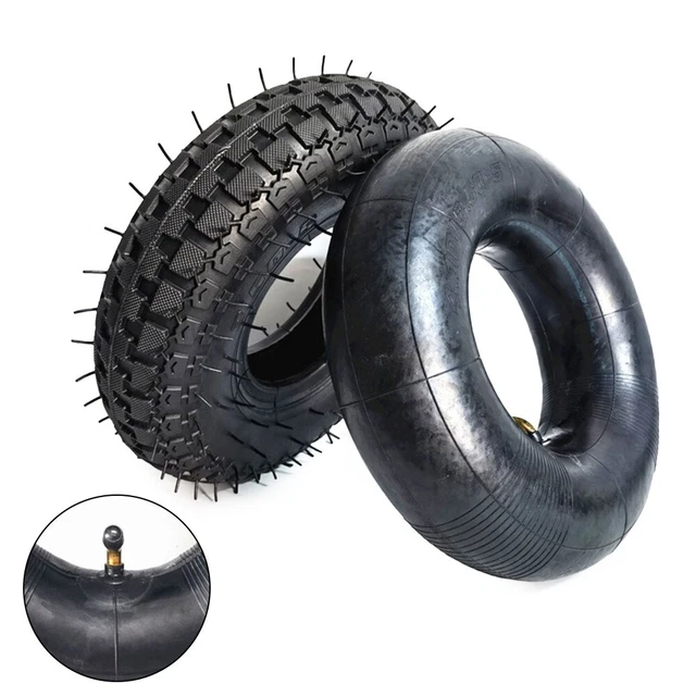 Kit pneumatici e tubi di ricambio nero 410/350 5 per motocarriola scooter