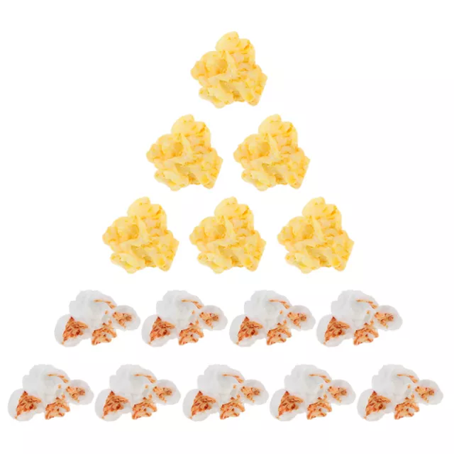 150 Pcs Artificial Popcorn Cake Charms Christmas Decorations
